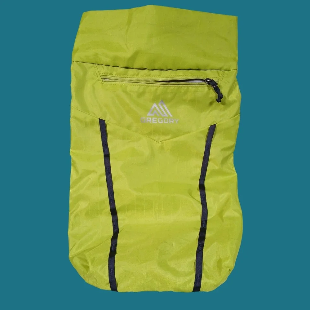 Gregory Packable Daypack Ultralight Lime Green Ripstop Hiking Travel Bag